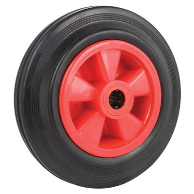160mm Diameter Wheel Black Rubber Tyre