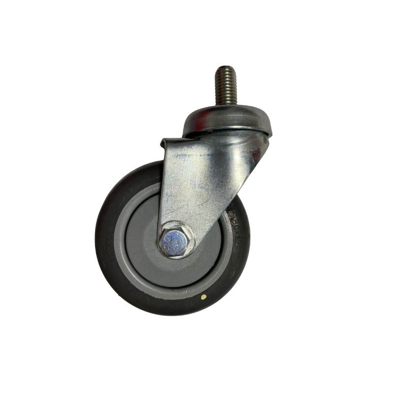 80mm Anti-Static Polyurethane Swivel Castor, Zinc Plated Bracket Load Capacity 50kg