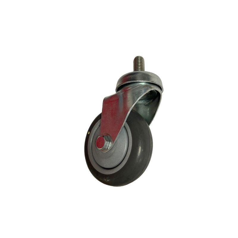 80mm Anti-Static Polyurethane Swivel Castor, Zinc Plated Bracket Load Capacity 50kg