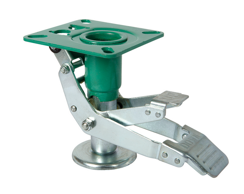 Heavy Duty Truck Lock Floor Brake - Zinc Plated Steel Trolley and Cart Immobiliser