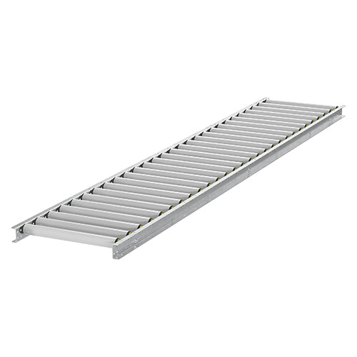 Gravity Box Conveyor, Plastic Rollers, 500 mm width, c/c 105 mm