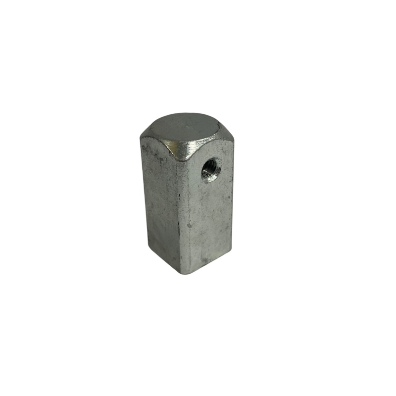 Pack of 10, M10 Square Threaded Tube Inserts - Zinc Plated