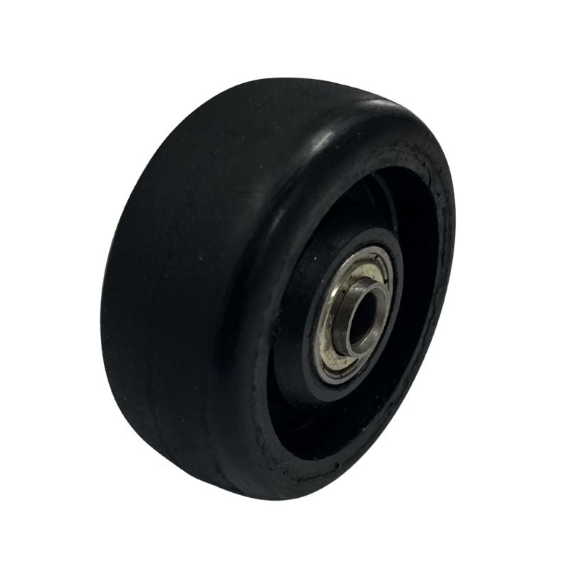 63mm Black Neoprene Wheel with Ball with Bearing M8