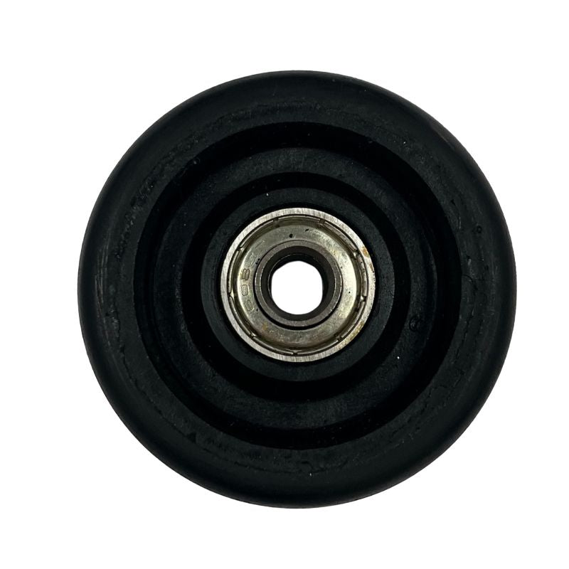 63mm Black Neoprene Wheel with Ball with Bearing M8
