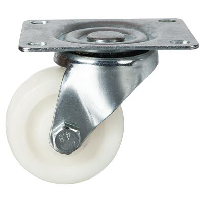 63mm Swivel Plate Castor White Nylon Wheel