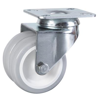 50mm Swivel Plate Castor Twin Wheel