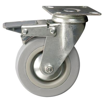 75mm Swivel Plate Castor with Braked Wheel