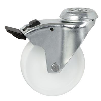 125mm Braked Swivel Bolt Hole Castor