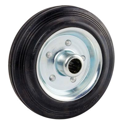 125mm Diameter Wheel Black Rubber Tyre