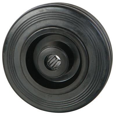 125mm Diameter Wheel Black Rubber Tyre