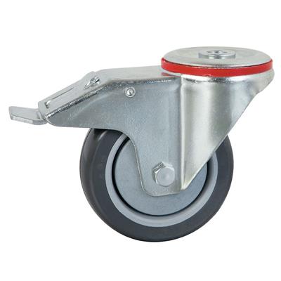 125mm Braked Swivel Bolt Hole Castor Anti-Static