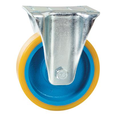 125mm Fixed Plate Castor Cast Iron Centre