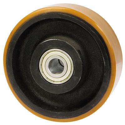 150mm Diameter Cast Iron Wheel Polyurethane Tyre