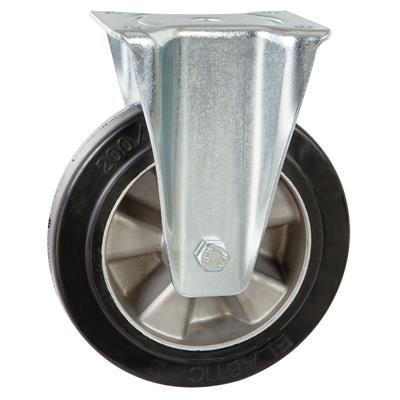 160mm Heavy Duty Fixed Plate Castor Towable