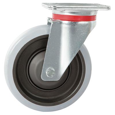 160mm Heavy Duty Swivel Plate Castor Towable