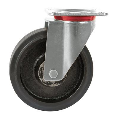 150mm Swivel Plate Castor Cast Iron Centre