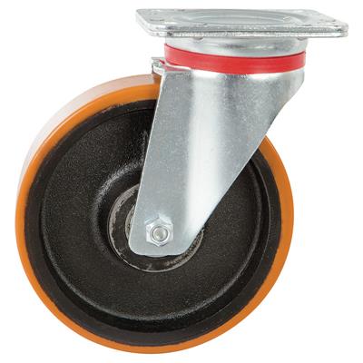 200mm Heavy Duty Swivel Plate Castor Towable