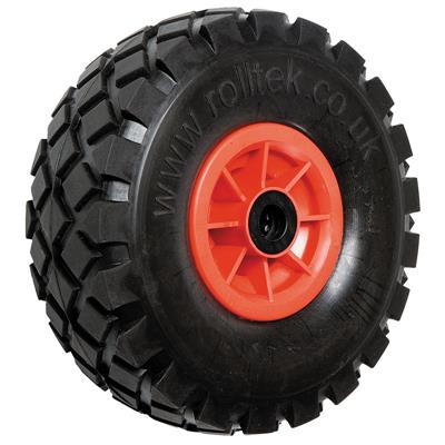 260mm Dia Puncture Proof Microcellular Wheel Black